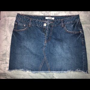 Denim mini skirt